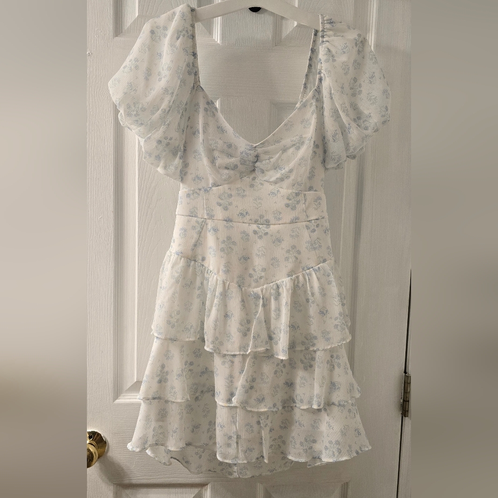Altar'd State White Floral Dress